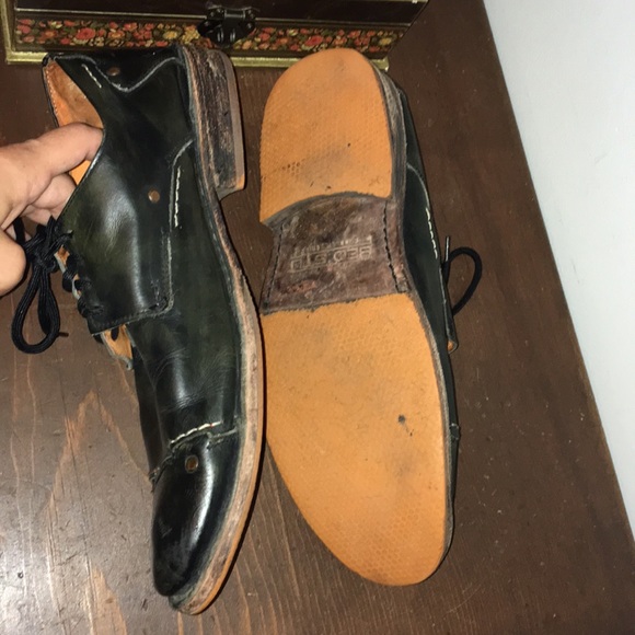 Bed Stu Blue Black Leather Oxfords - Picture 6 of 8